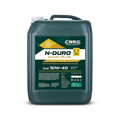 Масло моторное C.N.R.G. N-Duro Power Plus 10W40 Синтетика CI-4 SL 20л